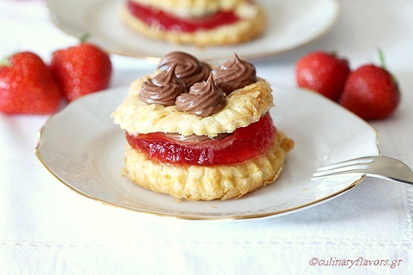 Strawberry Millefeuille with Chocolate