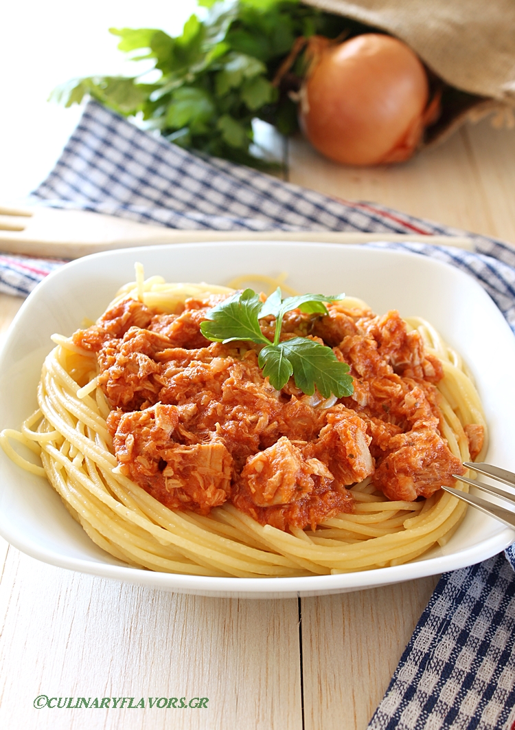 Spaghetti with Tuna Sauce